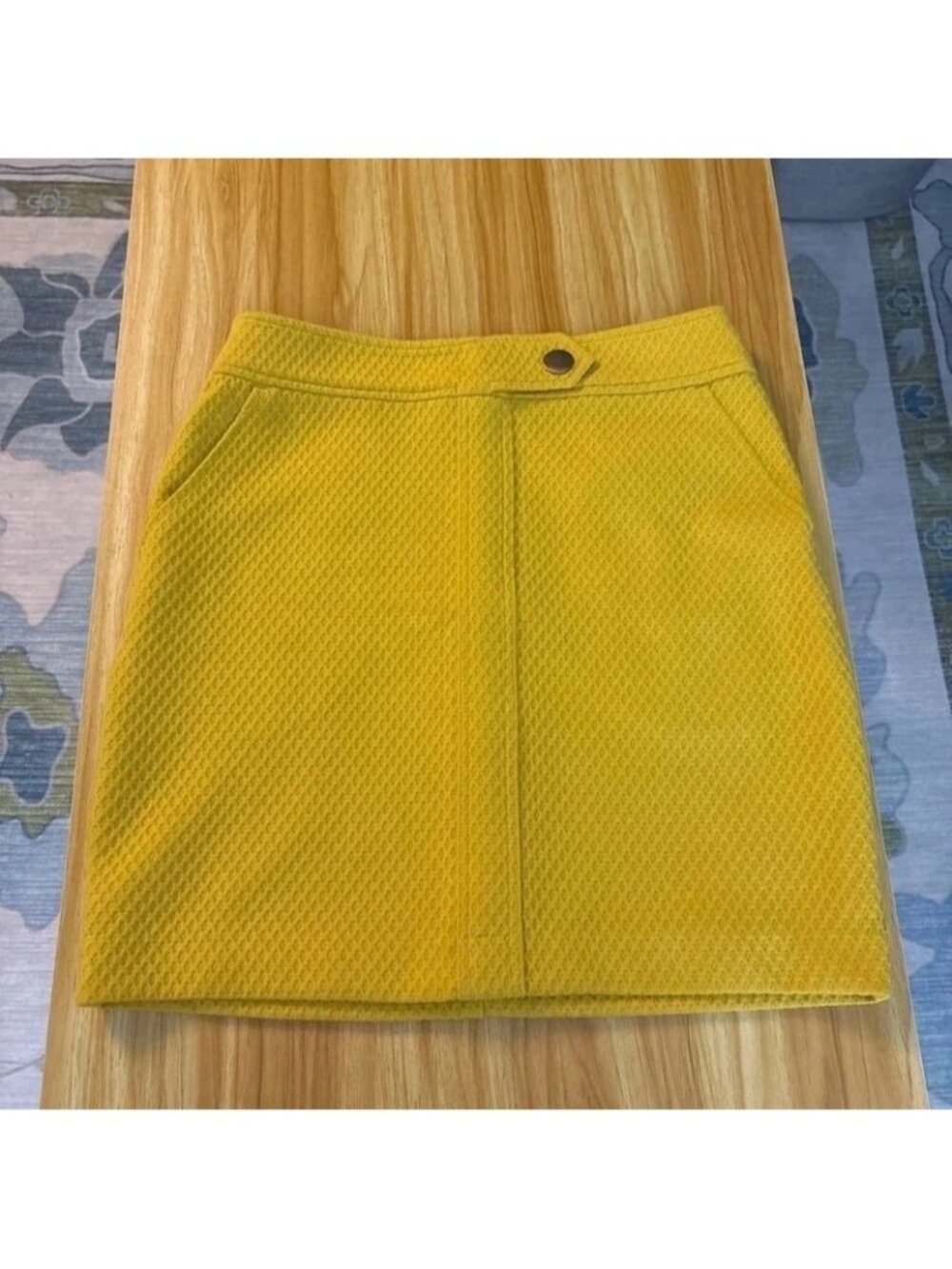 Banana Republic Yellow Mini Skirt